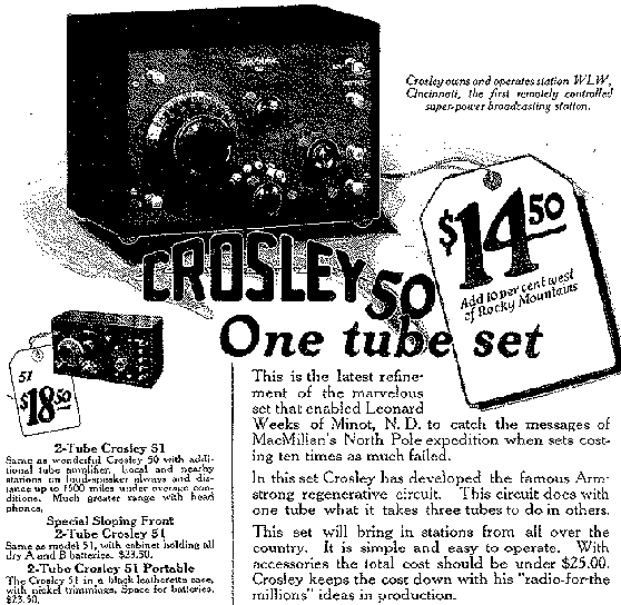 Crosley広告文